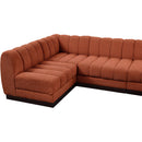  Manufacturer Color_Cognac -- Meridian Quinn Fabric 6 pc Sectional IMAGE 12