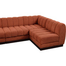  Manufacturer Color_Cognac -- Meridian Quinn Fabric 6 pc Sectional IMAGE 13