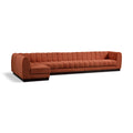  Manufacturer Color_Cognac -- Meridian Quinn Fabric 6 pc Sectional IMAGE 1