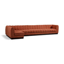  Manufacturer Color_Cognac -- Meridian Quinn Fabric 6 pc Sectional IMAGE 1