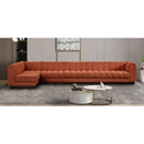  Manufacturer Color_Cognac -- Meridian Quinn Fabric 6 pc Sectional IMAGE 2