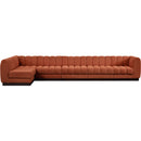  Manufacturer Color_Cognac -- Meridian Quinn Fabric 6 pc Sectional IMAGE 4