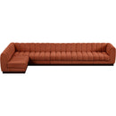  Manufacturer Color_Cognac -- Meridian Quinn Fabric 6 pc Sectional IMAGE 5