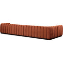 Manufacturer Color_Cognac -- Meridian Quinn Fabric 6 pc Sectional IMAGE 6