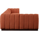  Manufacturer Color_Cognac -- Meridian Quinn Fabric 6 pc Sectional IMAGE 7