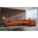  Manufacturer Color_Cognac -- Meridian Quinn Fabric 6 pc Sectional IMAGE 2