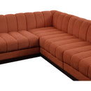  Manufacturer Color_Cognac -- Meridian Quinn Fabric 6 pc Sectional IMAGE 9