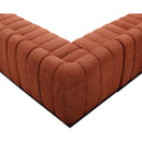  Manufacturer Color_Cognac -- Meridian Quinn Fabric 7 pc Sectional IMAGE 11