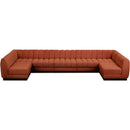  Manufacturer Color_Cognac -- Meridian Quinn Fabric 7 pc Sectional IMAGE 5