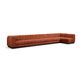  Manufacturer Color_Cognac -- Meridian Quinn Fabric 7 pc Sectional IMAGE 1