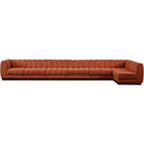  Manufacturer Color_Cognac -- Meridian Quinn Fabric 7 pc Sectional IMAGE 4