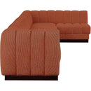  Manufacturer Color_Cognac -- Meridian Quinn Fabric 7 pc Sectional IMAGE 7