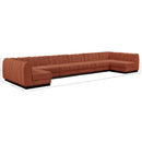  Manufacturer Color_Cognac -- Meridian Quinn Fabric 8 pc Sectional IMAGE 19