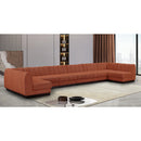  Manufacturer Color_Cognac -- Meridian Quinn Fabric 8 pc Sectional IMAGE 2