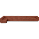  Manufacturer Color_Cognac -- Meridian Quinn Fabric 8 pc Sectional IMAGE 5