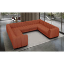 Manufacturer Color_Cognac -- Meridian Quinn Fabric 8 pc Sectional IMAGE 2