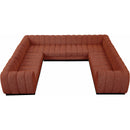  Manufacturer Color_Cognac -- Meridian Quinn Fabric 8 pc Sectional IMAGE 5