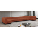  Manufacturer Color_Cognac -- Meridian Quinn Fabric 9 pc Sectional IMAGE 2