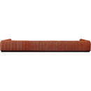 Meridian Quinn Cognac Chenille Fabric Modular Sectional IMAGE 3