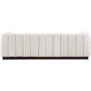  Manufacturer Color_Cream -- Quinn 101" Cream Chenille Fabric Upholstered 3 pc Modular Sofa IMAGE 3