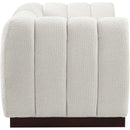  Manufacturer Color_Cream -- Quinn 69" Cream Chenille Fabric Upholstered 2 pc Modular Loveseat IMAGE 7