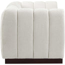 Meridian Quinn Cream Chenille Fabric Modular Sofa IMAGE 7