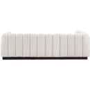 Meridian Quinn Cream Chenille Fabric Modular Sectional IMAGE 3