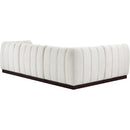  Manufacturer Color_Cream -- Quinn 101" Cream Chenille Fabric Upholstered 4 pc Modular Sectional IMAGE 6