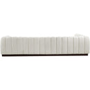 Meridian Quinn Cream Chenille Fabric Modular Sectional IMAGE 3