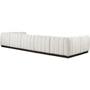  Manufacturer Color_Cream -- Quinn 165" Cream Chenille Fabric Upholstered 7 pc Modular Sectional IMAGE 6