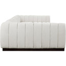  Manufacturer Color_Cream -- Quinn 165" Cream Chenille Fabric Upholstered 7 pc Modular Sectional IMAGE 7