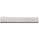  Manufacturer Color_Cream -- Quinn 197" Cream Chenille Fabric Upholstered 7 pc Modular Sectional IMAGE 3