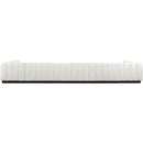 Meridian Quinn Cream Chenille Fabric Modular Sectional IMAGE 3