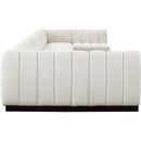 Manufacturer Color_Cream -- Quinn 197" Cream Chenille Fabric Upholstered 8 pc Modular Sectional IMAGE 7