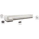  Manufacturer Color_Cream -- Quinn 229" Cream Chenille Fabric Upholstered 8 pc Modular Sectional IMAGE 18