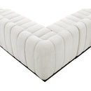  Manufacturer Color_Cream -- Quinn 133" Cream Chenille Fabric Upholstered 8 pc Modular Sectional IMAGE 10