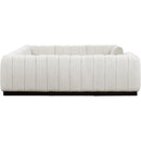 Meridian Quinn Cream Chenille Fabric Modular Sectional IMAGE 7