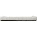 Meridian Quinn Cream Chenille Fabric Modular Sectional IMAGE 3