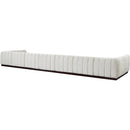  Manufacturer Color_Cream -- Quinn 229" Cream Chenille Fabric Upholstered 9 pc Modular Sectional IMAGE 6