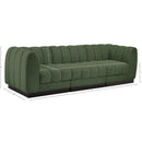  Manufacturer Color_Green -- Quinn 101" Green Chenille Fabric Upholstered 3 pc Modular Sofa IMAGE 10