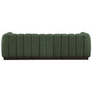  Manufacturer Color_Green -- Quinn 101" Green Chenille Fabric Upholstered 3 pc Modular Sofa IMAGE 3