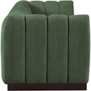  Manufacturer Color_Green -- Quinn 101" Green Chenille Fabric Upholstered 3 pc Modular Sofa IMAGE 7