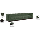  Manufacturer Color_Green -- Quinn 133" Green Chenille Fabric Upholstered 4 pc Modular Sofa IMAGE 11