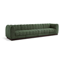  Manufacturer Color_Green -- Quinn 133" Green Chenille Fabric Upholstered 4 pc Modular Sofa IMAGE 1