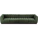  Manufacturer Color_Green -- Quinn 133" Green Chenille Fabric Upholstered 4 pc Modular Sofa IMAGE 5