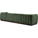  Manufacturer Color_Green -- Quinn 133" Green Chenille Fabric Upholstered 4 pc Modular Sofa IMAGE 6