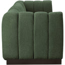  Manufacturer Color_Green -- Quinn 133" Green Chenille Fabric Upholstered 4 pc Modular Sofa IMAGE 7