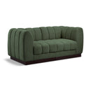  Manufacturer Color_Green -- Quinn 69" Green Chenille Fabric Upholstered 2 pc Modular Loveseat IMAGE 1
