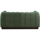  Manufacturer Color_Green -- Quinn 69" Green Chenille Fabric Upholstered 2 pc Modular Loveseat IMAGE 3