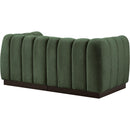  Manufacturer Color_Green -- Quinn 69" Green Chenille Fabric Upholstered 2 pc Modular Loveseat IMAGE 6